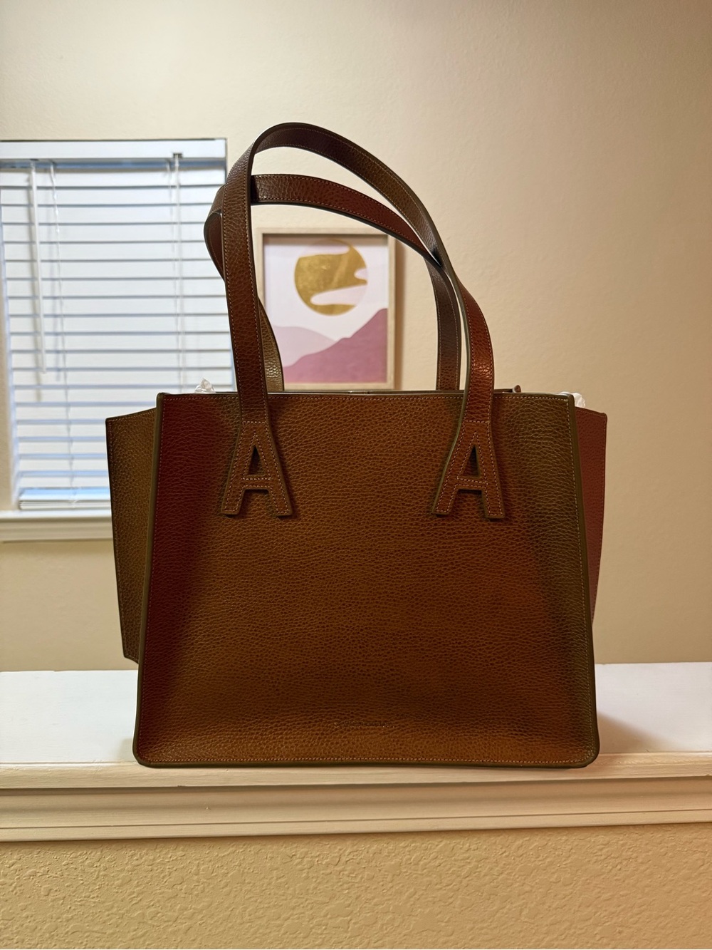 The Misha Tote by Adara Mizar 100% genuine leather made in the USA
